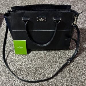 Kate Spade New York Lana Grove Street shoulder bag black detachable crossbody